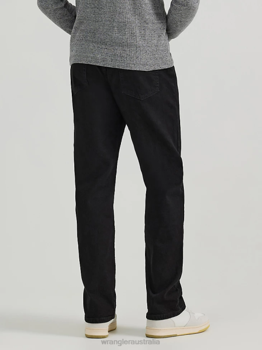 Five Star Premium Denim Flex for Comfort Relaxed Fit Jean Men Wrangler RHXV82 Clothing Coal Black (97FXVCB)