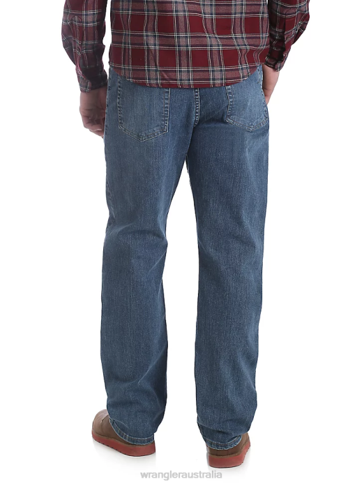 Five Star Premium Denim Flex for Comfort Relaxed Fit Jean Men Wrangler RHXV84 Clothing Slate (97FXVST)