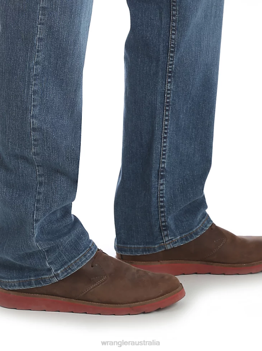 Five Star Premium Denim Flex for Comfort Relaxed Fit Jean Men Wrangler RHXV84 Clothing Slate (97FXVST)