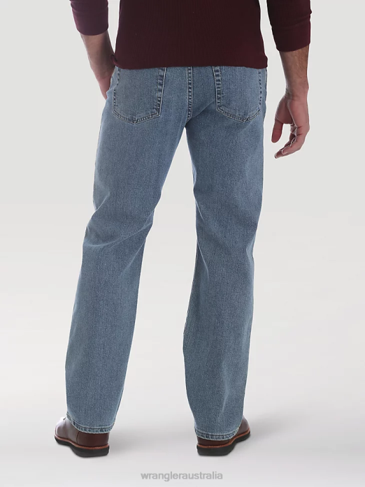 Five Star Premium Performance Series Regular Fit Jean Men Wrangler RHXV69 Clothing Light Wash (96CFVLW)