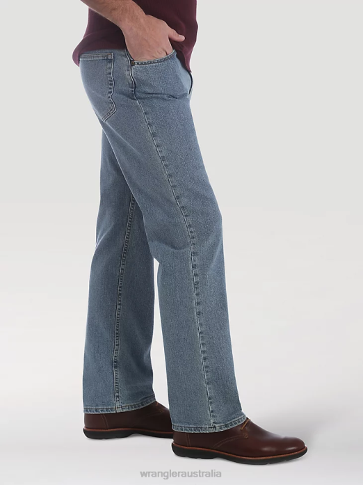 Five Star Premium Performance Series Regular Fit Jean Men Wrangler RHXV69 Clothing Light Wash (96CFVLW)