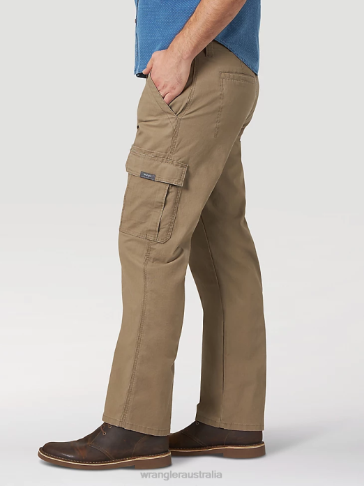 Five Star Premium Relaxed Fit Flex Cargo Pant Men Wrangler RHXV223 Clothing Barley (70ABWBY)