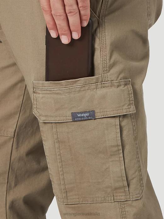 Five Star Premium Relaxed Fit Flex Cargo Pant Men Wrangler RHXV223 Clothing Barley (70ABWBY)