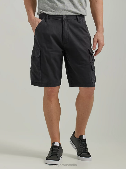 Five Star Premium Stacked Cargo Short Men Wrangler RHXV528 Clothing Black (112336360)