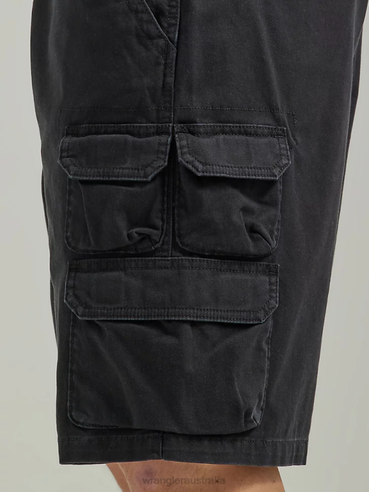 Five Star Premium Stacked Cargo Short Men Wrangler RHXV528 Clothing Black (112336360)