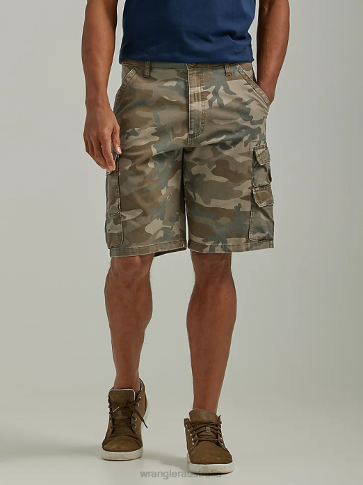 Five Star Premium Stacked Cargo Short Men Wrangler RHXV533 Clothing Shadow Brown Camo (112336366)
