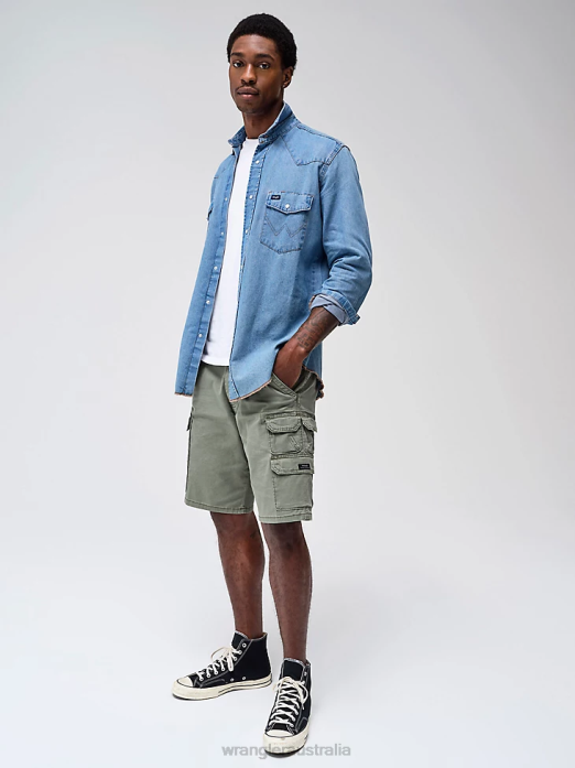 Five Star Premium Stacked Cargo Short Men Wrangler RHXV535 Clothing Spruce (112336367)