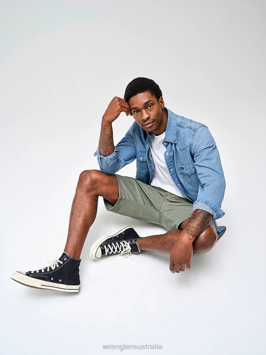 Five Star Premium Stacked Cargo Short Men Wrangler RHXV535 Clothing Spruce (112336367)