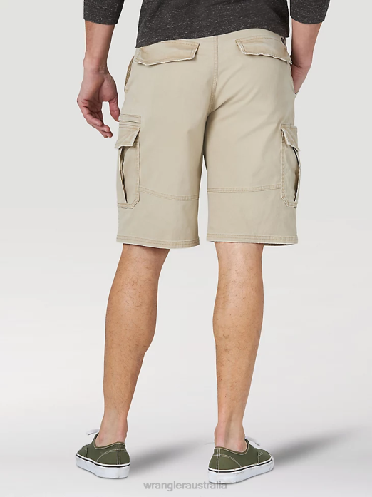 Flex Cargo Short Men Wrangler RHXV549 Clothing Twill (GWSNSTW)