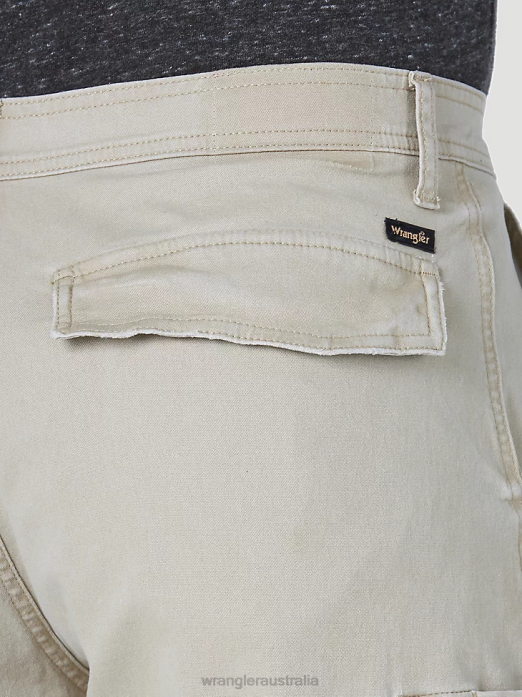 Flex Cargo Short Men Wrangler RHXV549 Clothing Twill (GWSNSTW)