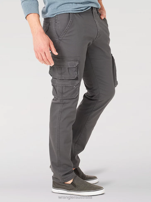 Flex Tapered Cargo Pant Men Wrangler RHXV225 Clothing Asphalt (70DYWAS)