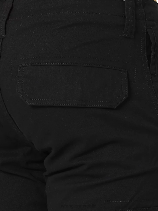Flex Tapered Cargo Pant Men Wrangler RHXV229 Clothing Black (112326301)
