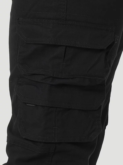 Flex Tapered Cargo Pant Men Wrangler RHXV229 Clothing Black (112326301)