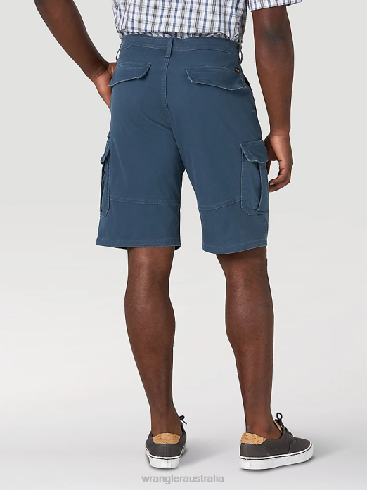 Flex Twill Cargo Short Men Wrangler RHXV548 Clothing Midnight Navy (GWSNSMN)