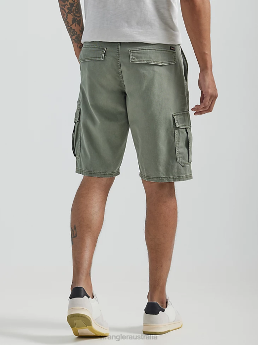 Flex Twill Cargo Short Men Wrangler RHXV550 Clothing Spruce (112330393)