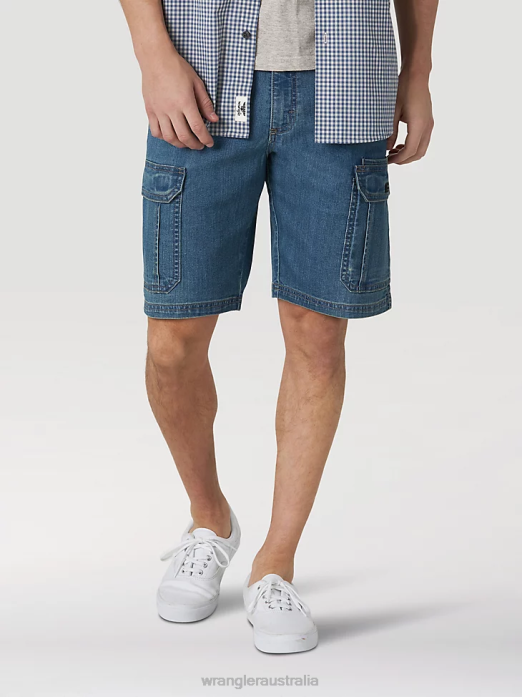 Free To Stretch Drawstring Cargo Short Men Wrangler RHXV551 Clothing Acorn (112336241)