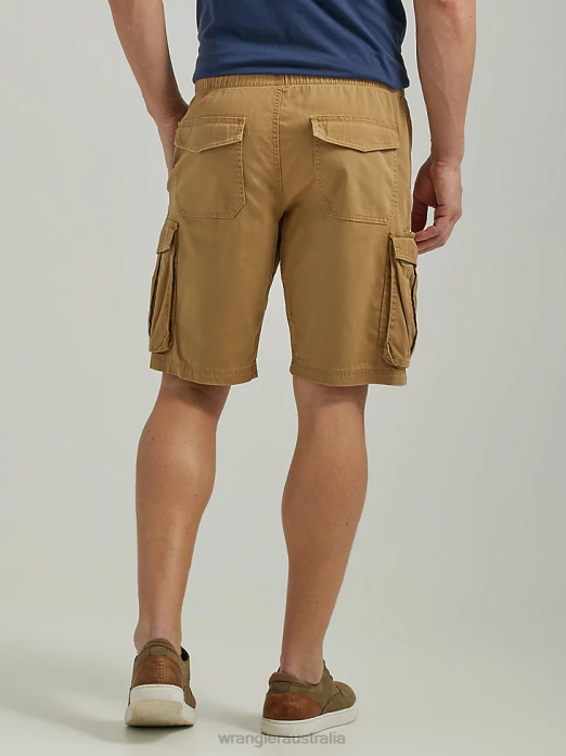 Free To Stretch Drawstring Cargo Short Men Wrangler RHXV551 Clothing Acorn (112336241)