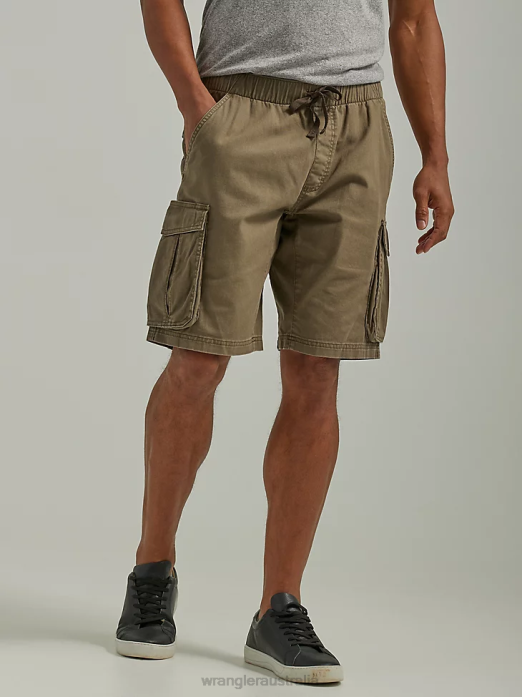 Free To Stretch Drawstring Cargo Short Men Wrangler RHXV552 Clothing Pine Green (112336242)