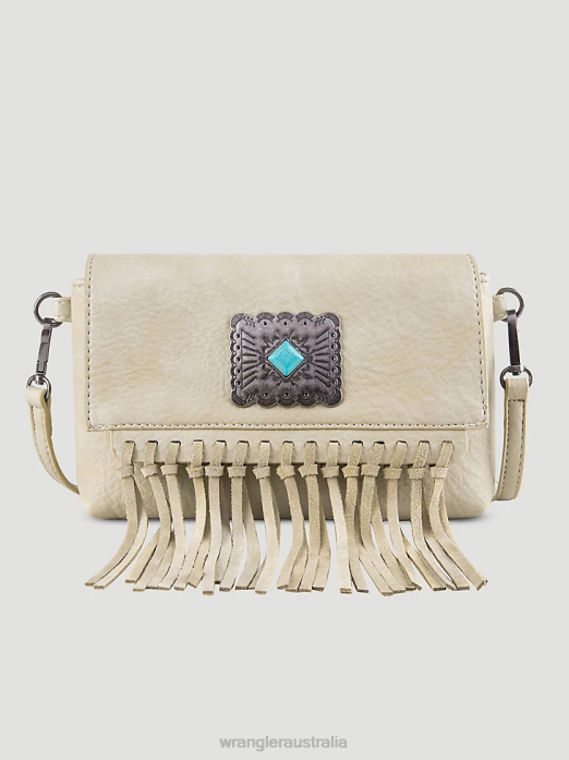 Fringe Turquoise Cross Body Women Wrangler RHXV908 Accessories Tan (112351730)