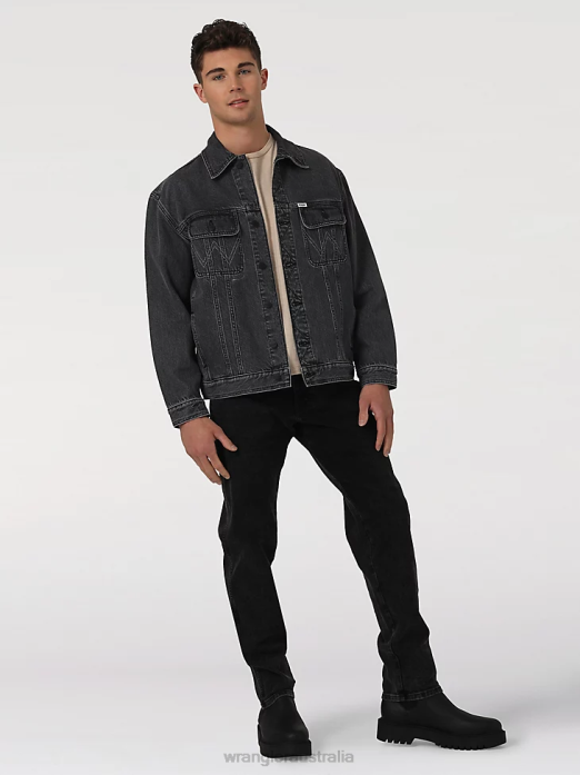 Heritage Anti-Fit Jacket Men Wrangler RHXV616 Clothing Blue (112335451)