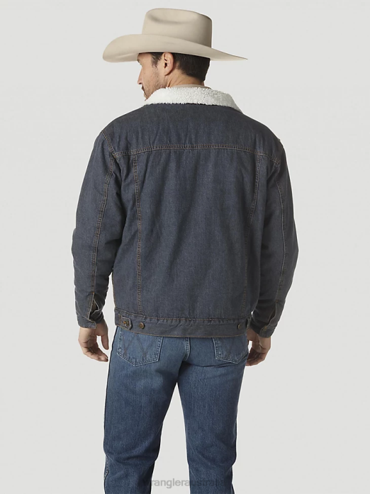 Heritage Anti-Fit Jacket Men Wrangler RHXV616 Clothing Blue (112335451)