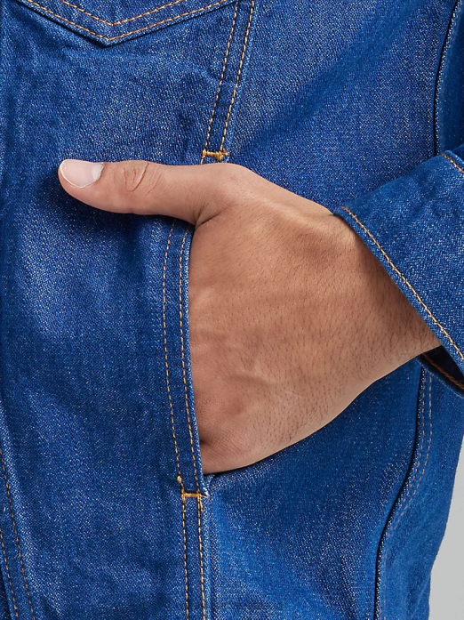 Heritage Anti-Fit Jacket Men Wrangler RHXV616 Clothing Blue (112335451)