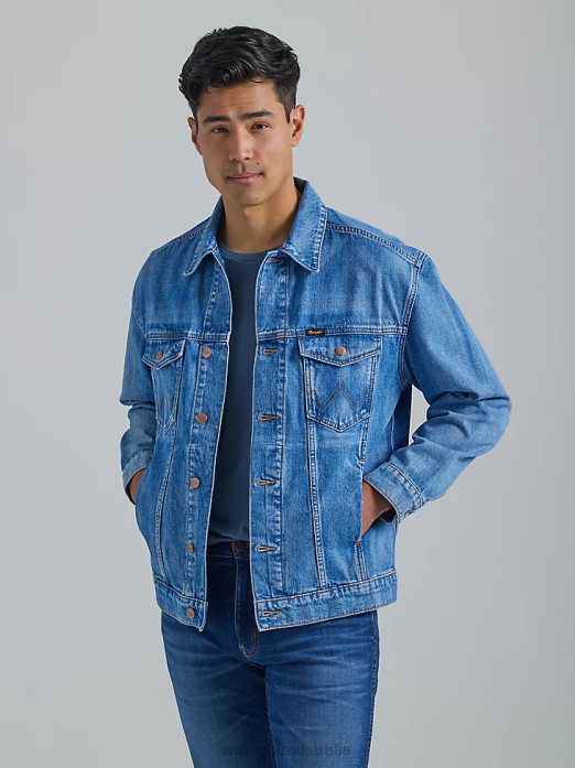 Heritage Anti-Fit Jacket Men Wrangler RHXV617 Clothing Blue Eyes (112335509)