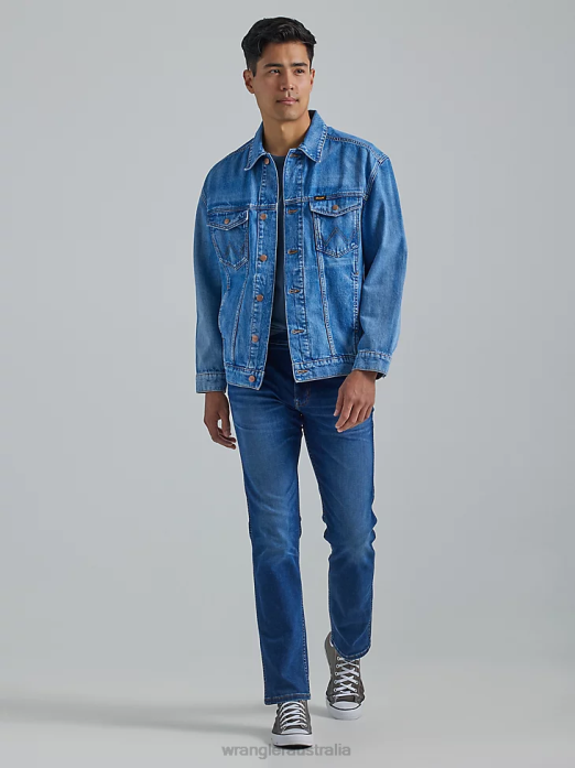 Heritage Anti-Fit Jacket Men Wrangler RHXV617 Clothing Blue Eyes (112335509)