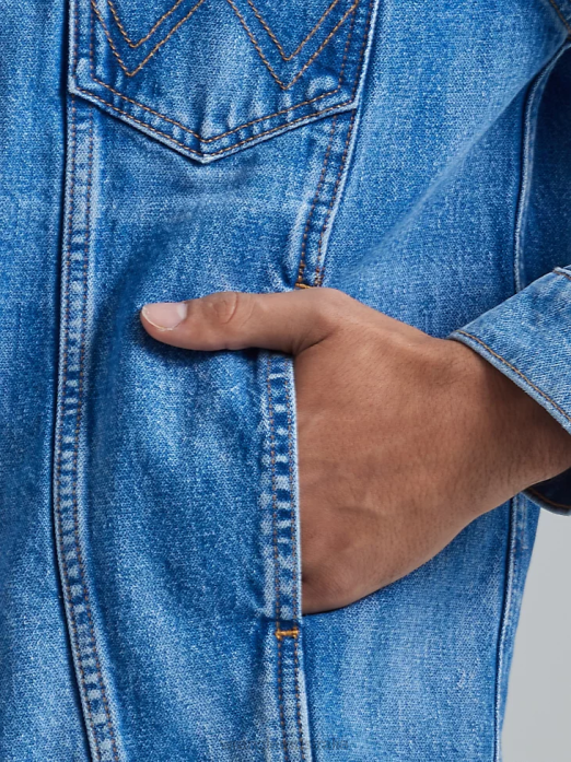 Heritage Anti-Fit Jacket Men Wrangler RHXV617 Clothing Blue Eyes (112335509)