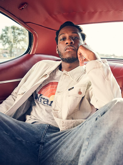 Heritage Anti-Fit Jacket Men Wrangler RHXV619 Clothing Mineral (112316507)