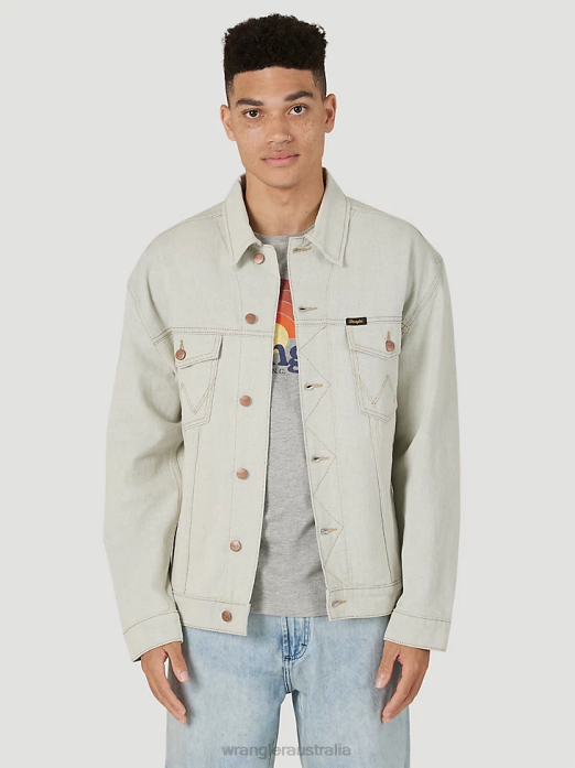 Heritage Anti-Fit Jacket Men Wrangler RHXV619 Clothing Mineral (112316507)