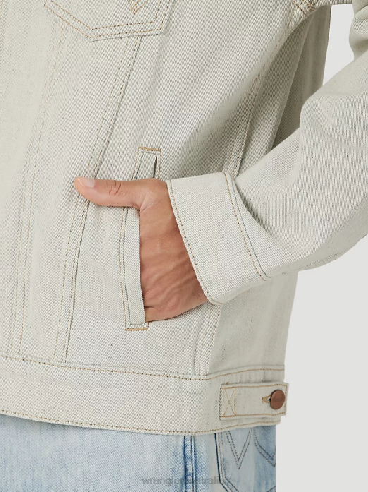 Heritage Anti-Fit Jacket Men Wrangler RHXV619 Clothing Mineral (112316507)