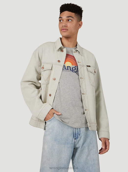 Heritage Anti-Fit Jacket Men Wrangler RHXV619 Clothing Mineral (112316507)