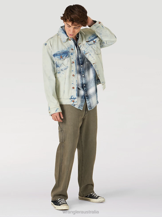 Heritage Anti-Fit Jacket Men Wrangler RHXV620 Clothing Salt Water (112317432)