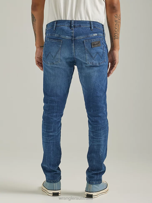 Heritage Redding Loose Fit Jean Men Wrangler RHXV185 Clothing Ripped Light Wash (112335468)