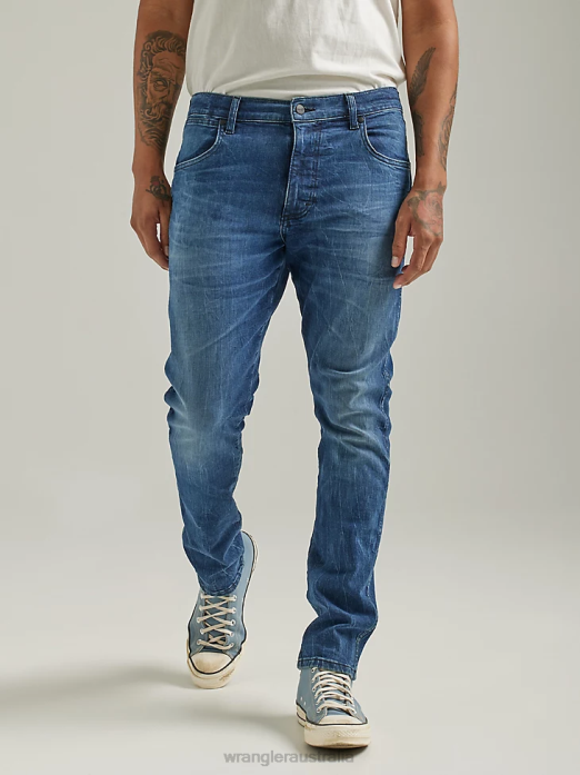 Heritage Redding Loose Fit Jean Men Wrangler RHXV185 Clothing Ripped Light Wash (112335468)