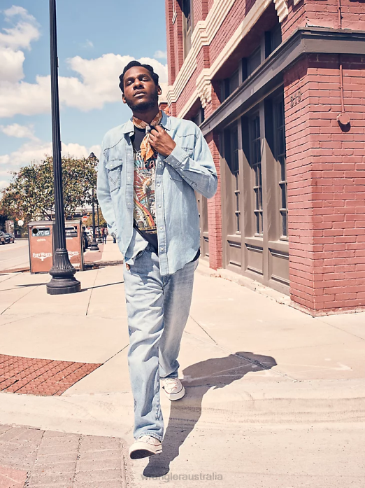 Heritage Redding Loose Fit Jean Men Wrangler RHXV187 Clothing Sunshine Blue (112318428)