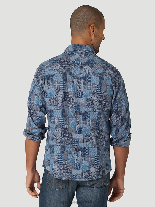 Heritage Workshirt Men Wrangler RHXV474 Clothing Washed Black (112335452)