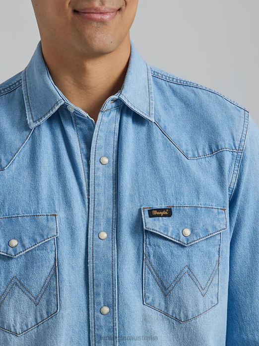 Heritage Workshirt Men Wrangler RHXV475 Clothing Sunfade (112335476)