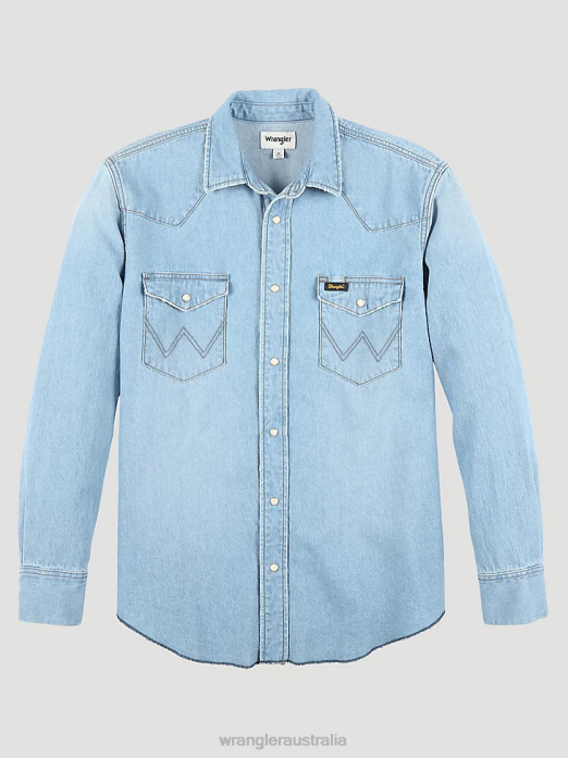 Heritage Workshirt Men Wrangler RHXV475 Clothing Sunfade (112335476)