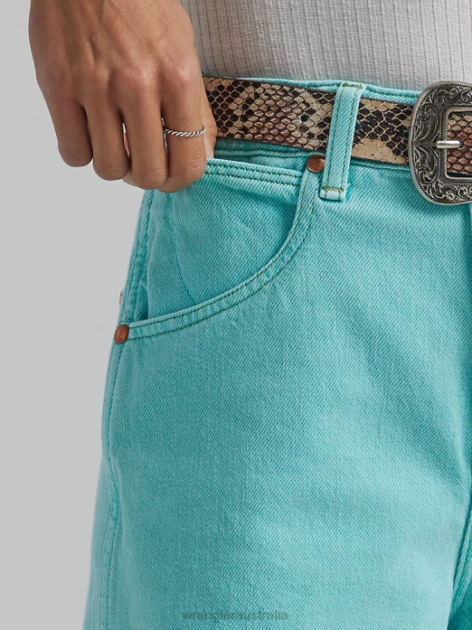 High Rise A-line Cut-Off Short Women Wrangler RHXV842 Clothing Aquarius (112334596)