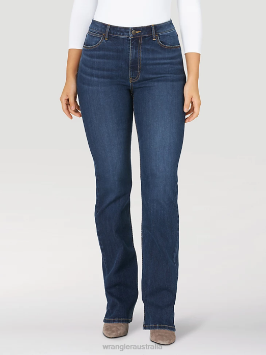 High Rise Bold Boot Jean Women Wrangler RHXV733 Clothing Stockton (MT1BTSN)
