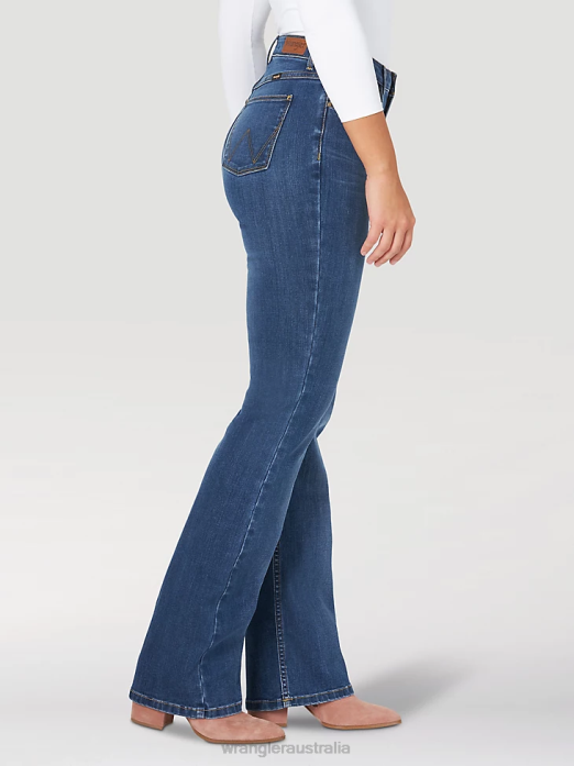 High Rise Bold Boot Jean Women Wrangler RHXV734 Clothing Hudson (10MT1BTHD)