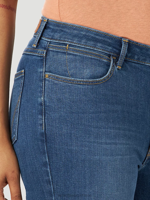 High Rise Bold Boot Jean Women Wrangler RHXV734 Clothing Hudson (10MT1BTHD)