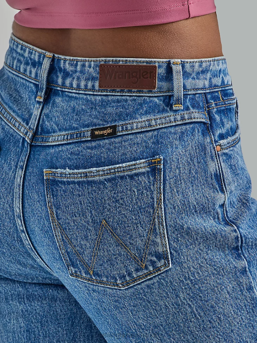 High Rise Bold Boot Jean Women Wrangler RHXV735 Clothing Topaz (112333827)