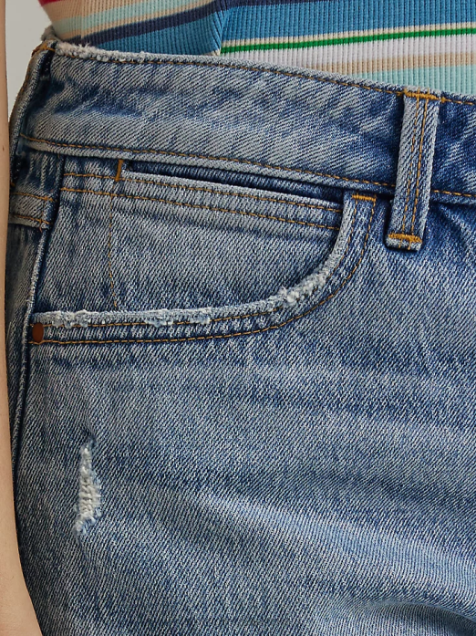 High Rise Mid Thigh Short Women Wrangler RHXV826 Clothing Bloom (112333478)