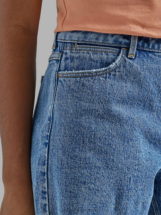 High Rise Mid Thigh Short Women Wrangler RHXV827 Clothing Topaz (112333477)