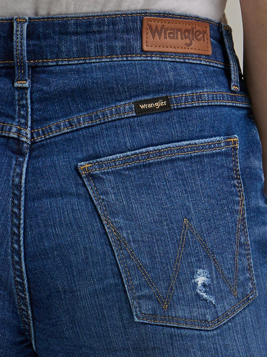 High Rise Vintage Cut-Off Short Women Wrangler RHXV832 Clothing Crimson (112327628)