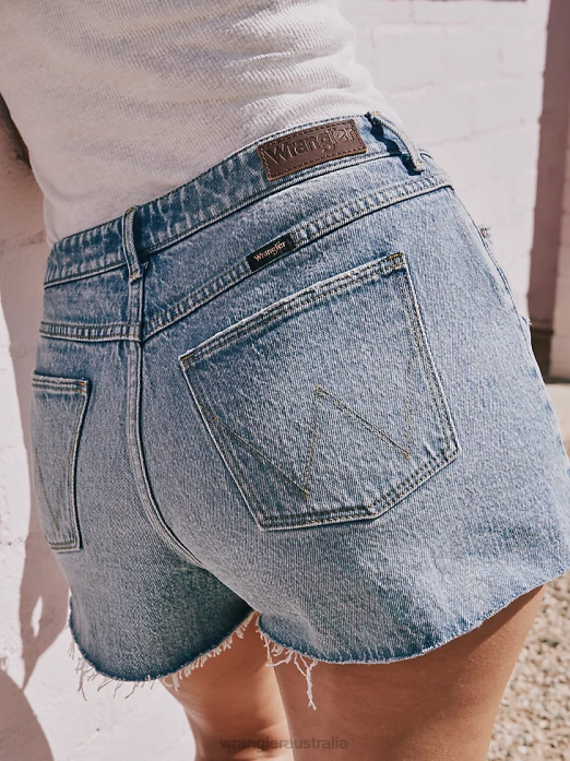 High Rise Vintage Cut-Off Short Women Wrangler RHXV833 Clothing Bloom (112335762)