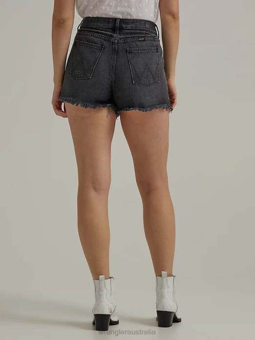 High Rise Vintage Cut-Off Short Women Wrangler RHXV834 Clothing Moonlight (112333535)